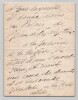 Cecile SOREL comtesse de Segur - Manuscrit autographe Le Bey de Tunis. C&eacute;cile Sorel (comtesse de S&eacute;gur)