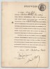 Pouvoir sign&eacute; par Andr&eacute; Ibels – Collection coh&eacute;rente de 50 auteurs & musiciens. Andr&eacute; Ibels