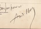 Pouvoir sign&eacute; par Andr&eacute; Ibels – Collection coh&eacute;rente de 50 auteurs & musiciens. Andr&eacute; Ibels