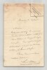 Louis Ulbach – Lettre autographe sign&eacute;e. Louis Ulbach
