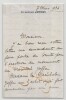 Robert de Rothschild - Lettre autographe sign&eacute;e Monument au Mar&eacute;chal Joffre 1936. Robert de Rothschild