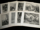Horace Vernet - Ensemble de 8 lithographies originales, Vie d'Henri IV, La Henriade de Voltaire, 1810/30. Horace Vernet / Fran&ccedil;ois-S&eacute;raphin Delpech