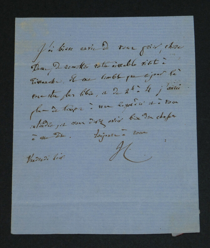 Victor COUSIN - Philosophe - LETTRE AUTOGRAPHE SIGN&Eacute;E &Agrave; Madame Howland - 1860. Victor COUSIN