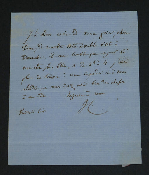 Victor COUSIN - Philosophe - LETTRE AUTOGRAPHE SIGN&Eacute;E &Agrave; Madame Howland - 1860. Victor COUSIN