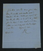 Victor COUSIN - Philosophe - LETTRE AUTOGRAPHE SIGN&Eacute;E &Agrave; Madame Howland - 1860. Victor COUSIN