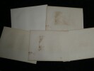 Horace Vernet - Ensemble de 5 lithos Sc&egrave;nes romantiques et th&eacute;&acirc;trales 1810/30. Horace Vernet