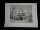 Horace Vernet - Ensemble de 5 lithos Sc&egrave;nes romantiques et th&eacute;&acirc;trales 1810/30. Horace Vernet