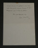 Paul Meurice - Lettre autographe sign&eacute;e. Paul Meurice