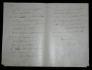 LETTRE AUTOGRAPHE SIGN&Eacute;E, 3 pages. DE VIGNERAL Christian (comte)