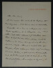 Paul HERVIEU - LETTRE AUTOGRAPHE SIGN&Eacute;E &agrave; Pierre Lou&yuml;s, 1906. Paul Hervieu