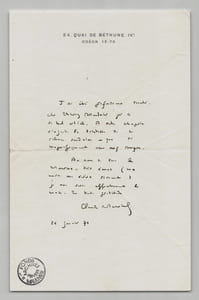Claude Mauriac - Lettre autographe signée à Thierry Maulnier - Hommage - 1971