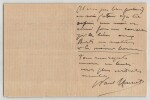 Paul Mounet - Lettre autographe sign&eacute;e "Mon fr&egrave;re jouant le Cid ce soir". Paul Mounet