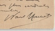 Paul Mounet - Lettre autographe sign&eacute;e "Mon fr&egrave;re jouant le Cid ce soir". Paul Mounet