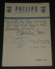 Christian MORIN, Mireille, et Georges Deux - Autographes issus d'un carnet d'autographes. Christian MORIN, Mireille, Georges Deux