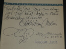 Christian MORIN, Mireille, et Georges Deux - Autographes issus d'un carnet d'autographes. Christian MORIN, Mireille, Georges Deux
