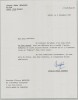 L&eacute;opold S&eacute;dar Senghor - Lettre dactylographi&eacute;e sign&eacute;e &agrave; Thierry Maulnier - 1985. L&eacute;opold S&eacute;dar Senghor