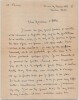 Marcel Brion - Lettre autographe sign&eacute;e &agrave; l'Abb&eacute; Morel - 2 pages - Paris, 1949. Marcel Brion
