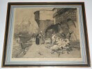 Tr&egrave;s grande Eau-forte - "F&acirc;cheuse aventure" par Mathey-Doret d'apr&egrave;s Delort. Armand-&Eacute;mile Mathey-Doret d'apr&egrave;s Charles &Eacute;douard Delort