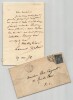 L&eacute;on Laurent-Pichat - Lettre autographe sign&eacute;e - 1878. L&eacute;on Laurent-Pichat