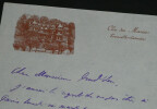 Paul HERVIEU - Lettre autographe sign&eacute;e, dat&eacute;e du 15 ao&ucirc;t 1913. Paul HERVIEU