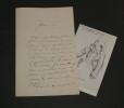 Joseph Ars&egrave;ne Danton - Lettre autographe sign&eacute;e - R&eacute;volution fran&ccedil;aise - 1841. Joseph Ars&egrave;ne Danton