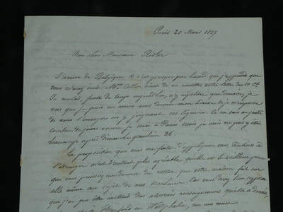 Benoît Fourneyron - Lettre autographe signée - Turbines & Cockerill - Paris 1837