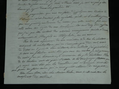 Benoît Fourneyron - Lettre autographe signée - Turbines & Cockerill - Paris 1837