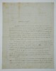 Alexandre Vinet - Lettre autographe sign&eacute;e - Journal L'Esp&eacute;rance Lausanne - 1839. Alexandre Vinet