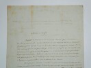 Alexandre Vinet - Lettre autographe sign&eacute;e - Journal L'Esp&eacute;rance Lausanne - 1839. Alexandre Vinet