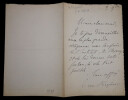 Charles Louis Saulces DE FREYCINET - LETTRE AUTOGRAPHE SIGN&Eacute;E A Justin DE SELVES. Charles Louis Saulces DE FREYCINET