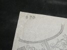 D&eacute;coration en stuc d'une vo&ucirc;te dans une tombe de la voie latine, hors de Rome — Dessin original sign&eacute;. Louis Henri Laffill&eacute;e