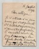 Georges Perrot Lettre autographe sign&eacute;e Recommandation Institut agronomique 1894. Georges Perrot