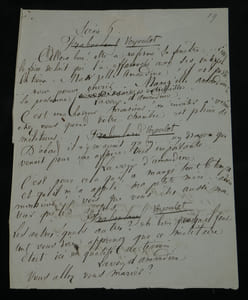Manuscrit autographe signé par Albert Wolff & Henri Rochefort - Vaudeville "Le Duel de Fraboulard"