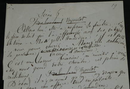 Manuscrit autographe signé par Albert Wolff & Henri Rochefort - Vaudeville "Le Duel de Fraboulard"
