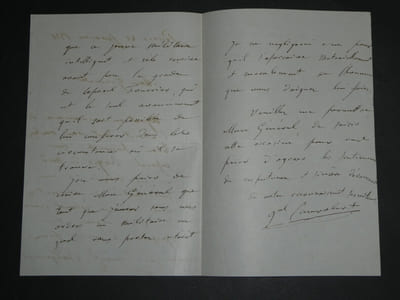 Maréchal de Canrobert - Lettre autographe signée à un Général - 1851