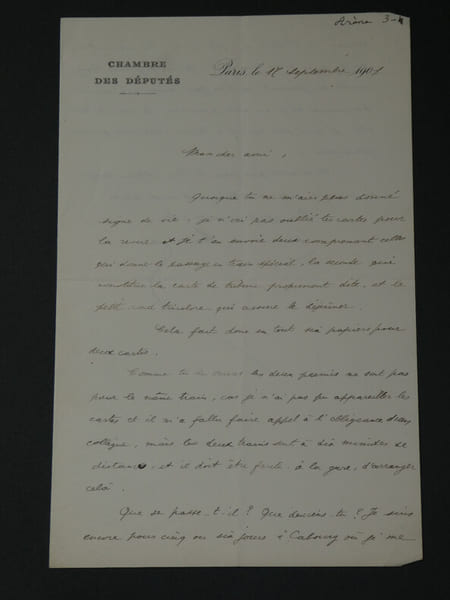 Emmanuel ARENE, &eacute;crivain - LETTRE AUTOGRAPHE SIGN&Eacute;E - Paris, 1901, 2 pages. Emmanuel ARENE