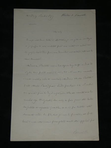 Th&eacute;odore de Banville - Savoureuse lettre autographe sign&eacute;e - 1879. Th&eacute;odore de Banville