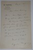 LETTRE AUTOGRAPHE SIGN&Eacute;E, LE RAPPEL, REDACTION. Auguste Vacquerie
