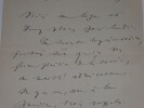 LETTRE AUTOGRAPHE SIGN&Eacute;E, LE RAPPEL, REDACTION. Auguste Vacquerie