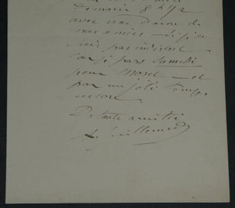 [Impressionnisme] Antoine Guillemet - Lettre autographe signée - 1905