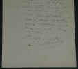 [Impressionnisme] Antoine Guillemet - Lettre autographe sign&eacute;e - 1905. Antoine GUILLEMET