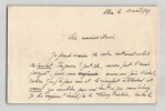 P&egrave;re Fran&ccedil;ois Vallery-Radot. Carte lettre autographe sign&eacute;e &agrave; Thierry Maulnier, Allex, 1939. Fran&ccedil;ois Vallery-Radot