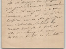 &Eacute;mile Littr&eacute;, Lettre autographe sign&eacute;e "&eacute;change Mme Comte" 1876 Paris 2 pages. &Eacute;mile Littr&eacute;