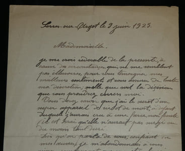 Lettre autographe signée curieuse - Admirateur de Mistinguett & Invention - 1925