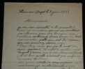 Lettre autographe sign&eacute;e curieuse - Admirateur de Mistinguett & Invention - 1925. Galy Am&eacute;d&eacute;e