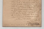 Louis Isidore CHOISELAT - Lettre autographe sign&eacute;e &agrave; GU&Eacute;RANGER - Le Mans - 1836. Louis-Isidore Choiselat