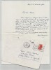Alain Bosquet - Lettre autographe sign&eacute;e &agrave; Thierry Maulnier - Dieu Masqu&eacute; - 1985. Alain Bosquet