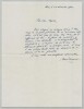 Alain Bosquet - Lettre autographe sign&eacute;e &agrave; Thierry Maulnier - Dieu Masqu&eacute; - 1985. Alain Bosquet