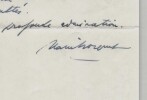 Alain Bosquet - Lettre autographe sign&eacute;e &agrave; Thierry Maulnier - Dieu Masqu&eacute; - 1985. Alain Bosquet