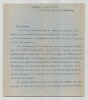 Pierre de Margerie - Lettre dactylographi&eacute;e sign&eacute;e - 1935. Pierre de Margerie